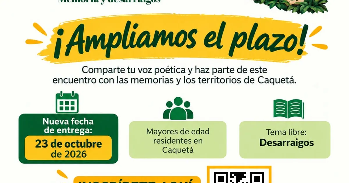 I Concurso departamental de Poesía Caquetá. Memoria y desarraigos
